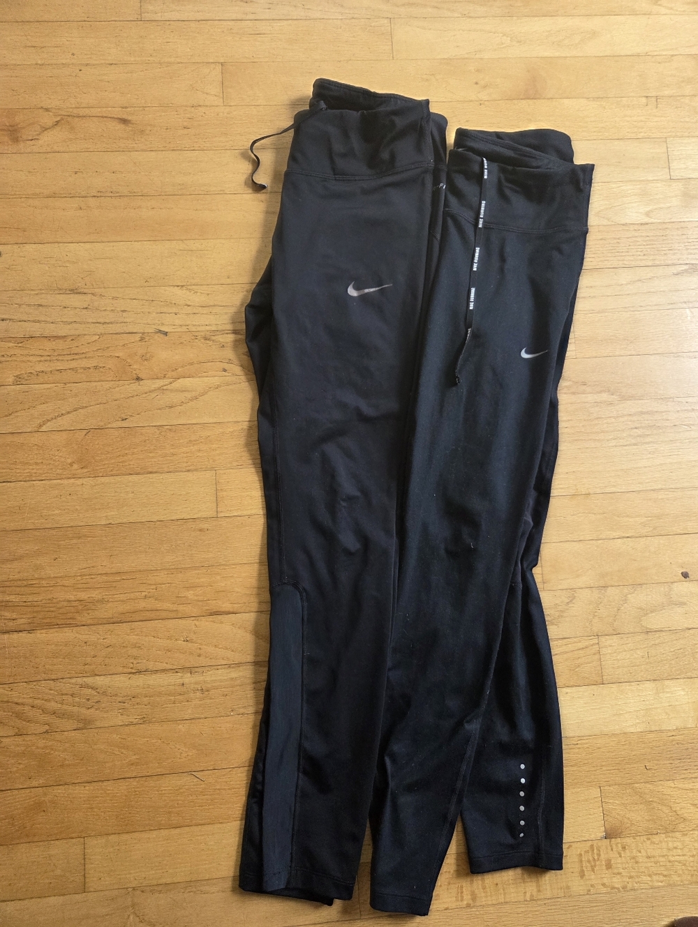 Nike Dri Fit Black Women's Medium Running Leggings- LOT OF 2